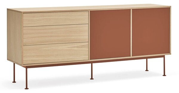 MUZZA Komoda okoy 180 x 81 cm oranžová