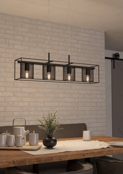 Eglo 43773 - Luster na lanku CATTERICK 4xE27/40W/230V