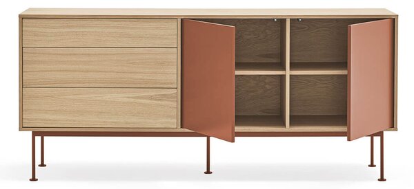 MUZZA Komoda okoy 180 x 81 cm oranžová