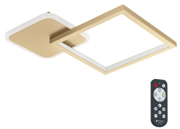 Eglo 900424 - LED Stmievateľné stropné svietidlo GAFARES LED/15W/230V zlatá + DO