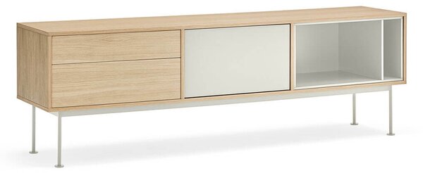 MUZZA TV stolík okoy 180 x 59 cm krémový