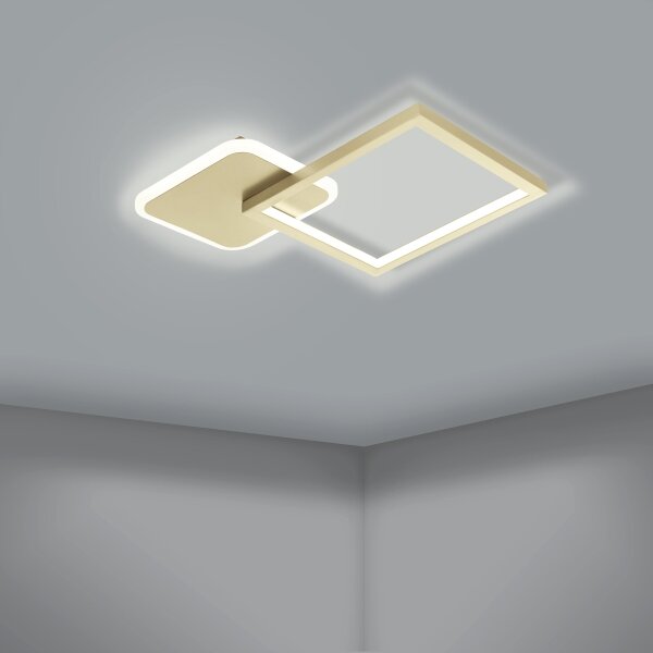 Eglo 900424 - LED Stmievateľné stropné svietidlo GAFARES LED/15W/230V zlatá + DO