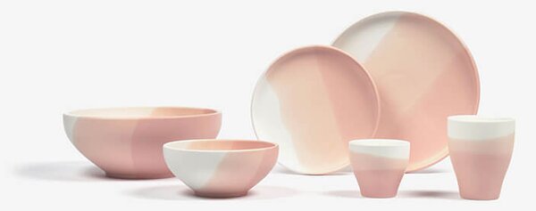 MUZZA Porcelánová miska Aya Ø 24,3 cm ružová