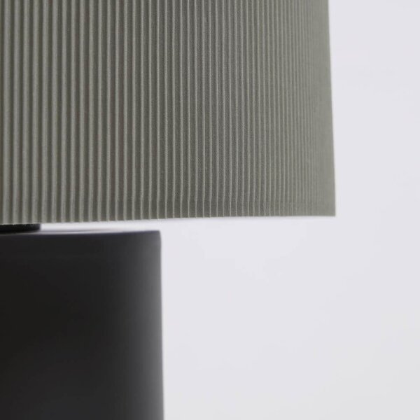 MUZZA Kovová stolná lampa Anicimida čiernosivá