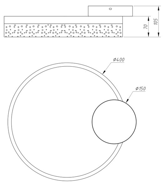 GLOBO SMITTY 68225-24 Stropné svietidlo