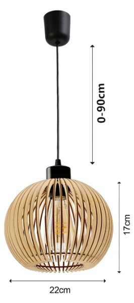 BERGE Stropné LED svietidlo LOFT 1xE27