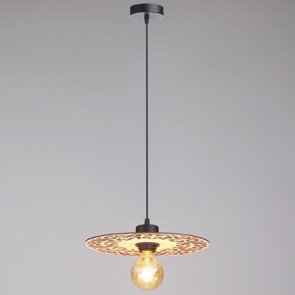 Luster na lanku FALCO 1xE27/60W/230V pr. 30 cm béžová