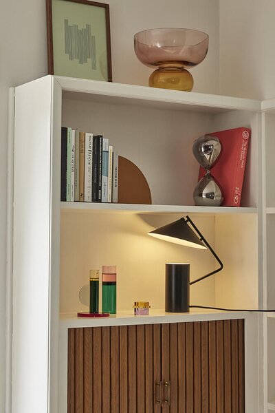 MUZZA Stolná lampa vestiga ø 24 cm čierna