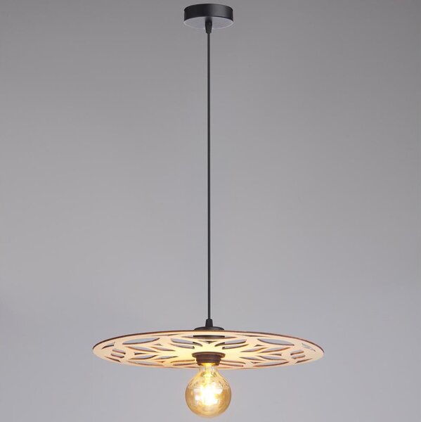 Luster na lanku FALCO 1xE27/60W/230V pr. 40 cm béžová