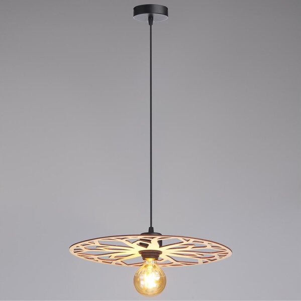 Luster na lanku FALCO 1xE27/60W/230V pr. 40 cm béžová