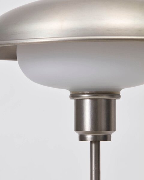 MUZZA Stolná lampa bogun strieborná