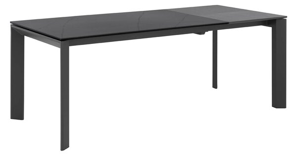 MUZZA Rozkladací stôl sallie 140 (200) x 90 cm antracitový