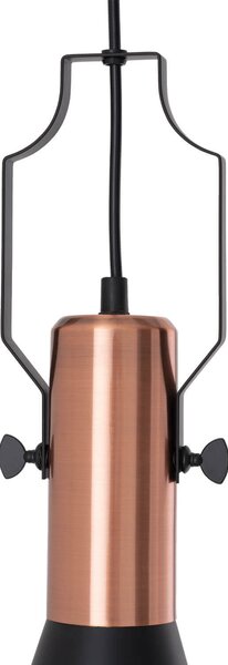 MUZZA Stropná lampa reva čierna