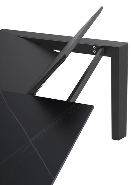 MUZZA Rozkladací stôl sallie 140 (200) x 90 cm antracitový
