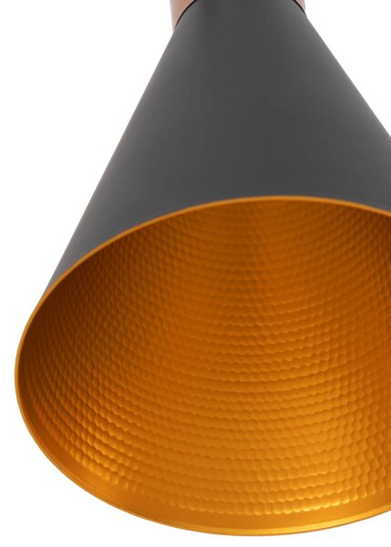 MUZZA Stropná lampa reva čierna