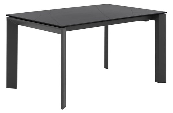 MUZZA Rozkladací stôl sallie 140 (200) x 90 cm antracitový
