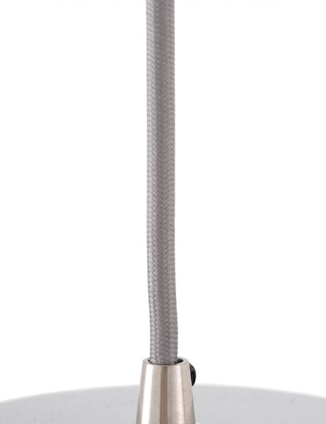 MUZZA Stropná lampa irla svetlosivá
