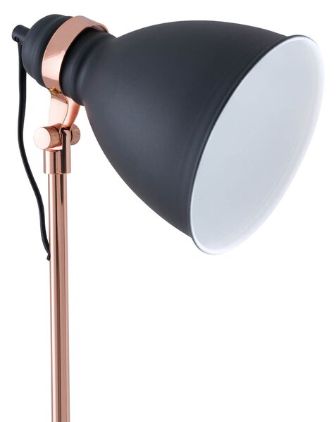 MUZZA Stojacia lampa labsa čierna