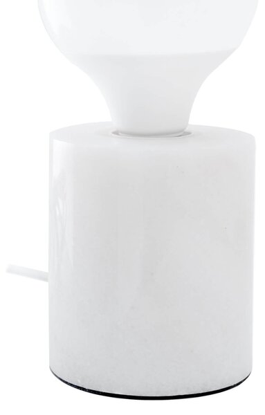 MUZZA Stolná lampa reso biela