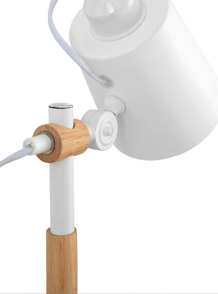 MUZZA Stolná lampa rai biela