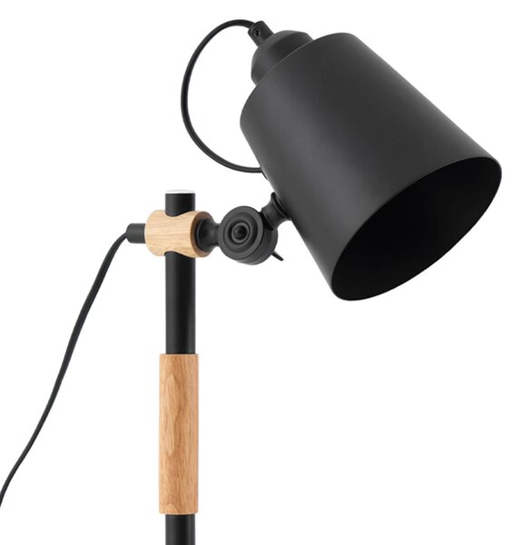 MUZZA Stolná lampa rai čierna
