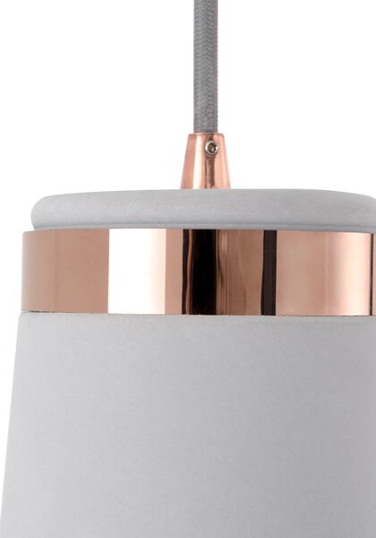 MUZZA Stropná lampa niareb svetlosivá