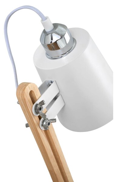 MUZZA Stolná lampa natia biela