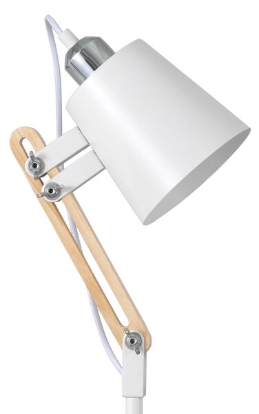 MUZZA Stolná lampa natia biela