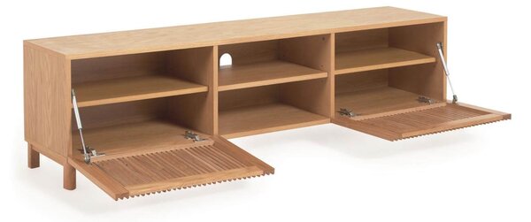 MUZZA Dubový TV stolík Okidoki 180 x 49 cm