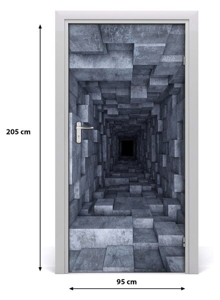 Samolepiace fototapety na dvere tunel 95x205 cm