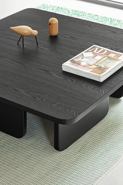 MUZZA Konferenčný stolík arq 100 x 100 cm čierny