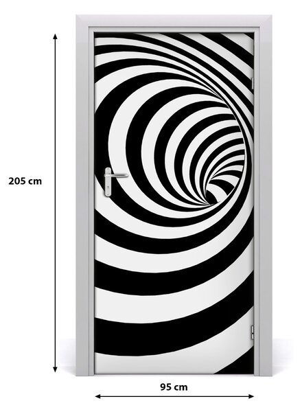 Samolepiace fototapety na dvere Špirála v pásky 95x205 cm