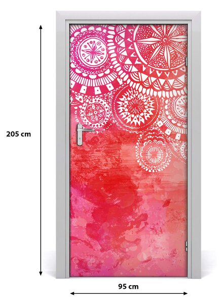 Samolepiace fototapety na dvere ornamenty 95x205 cm
