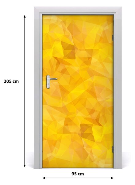 Samolepiace fototapety na dvere abstrakcie trojuholníky 95x205 cm