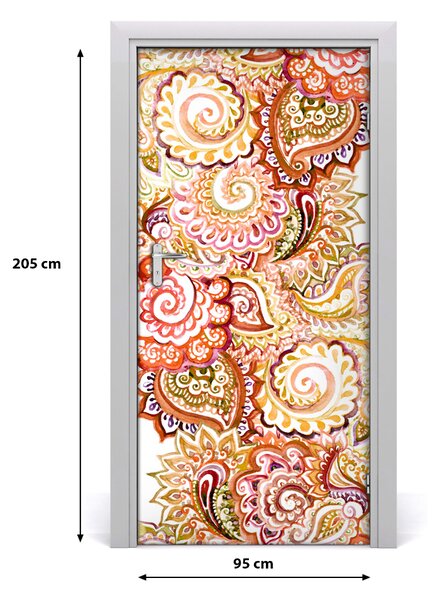 Samolepiace fototapety na dvere ornamenty 95x205 cm