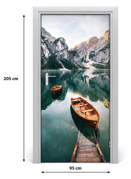 Fototapeta samolepiace dvere ľad jazero 95x205 cm