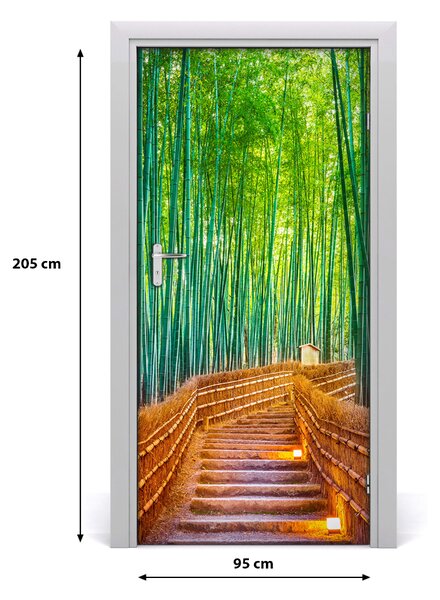 Fototapeta samolepiace na dvere bambusový les 95x205 cm