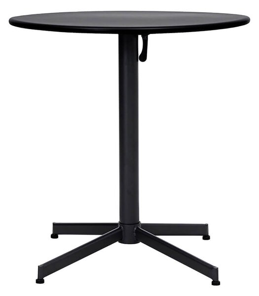 MUZZA Záhradný stolík Hallo Ø 70 cm čierny