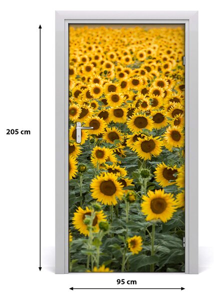 Fototapeta samolepiace dvere pole slnečníkov 95x205 cm