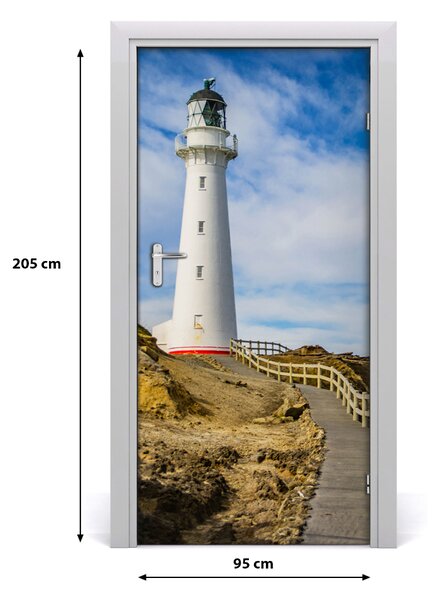 Fototapeta samolepiace na dvere morský maják 95x205 cm