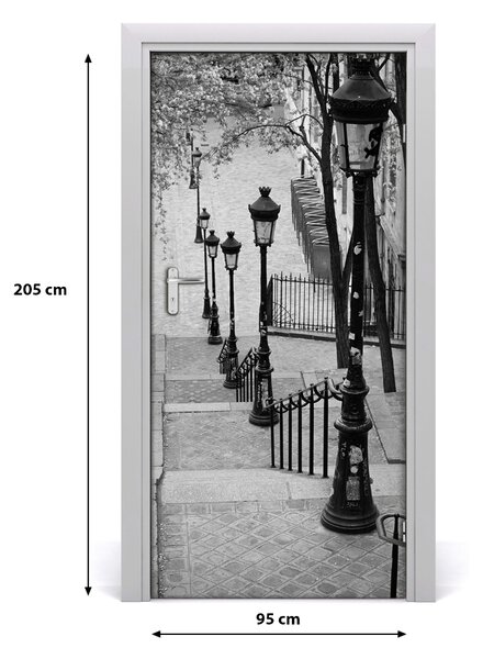 Fototapeta samolepiace na dvere schody 95x205 cm