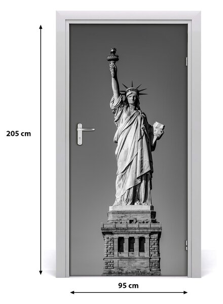 Fototapeta samolepiace na dvere socha Slobody 95x205 cm