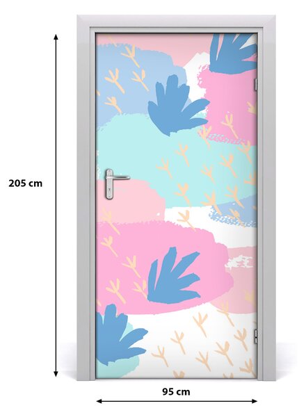 Samolepiace fototapety na dvere farebné fľaky 95x205 cm