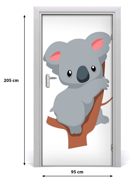 Samolepiace fototapety na dvere Panda na dreve 95x205 cm