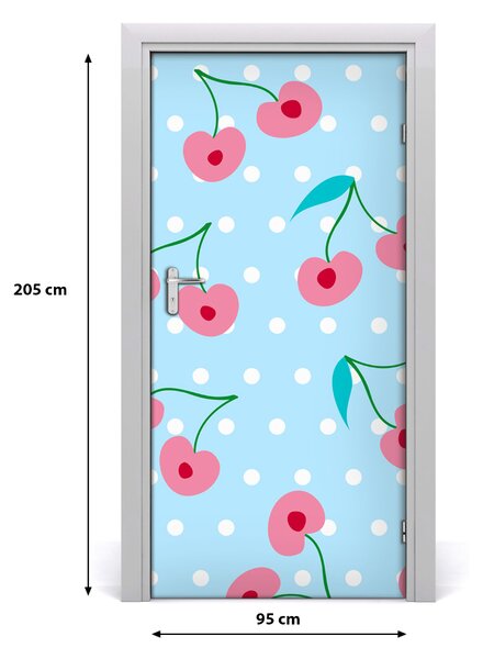 Samolepiace fototapety na dvere višne 95x205 cm