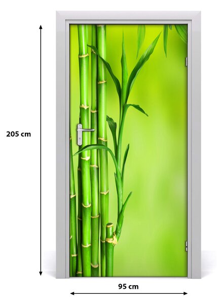 Samolepiace fototapety na dvere bambus 95x205 cm