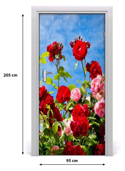 Samolepiace fototapety na dvere divoká ruža 95x205 cm