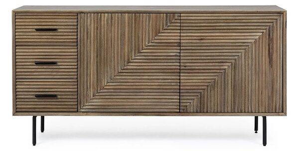 MUZZA Príborník darly 160 x 83 cm prírodný
