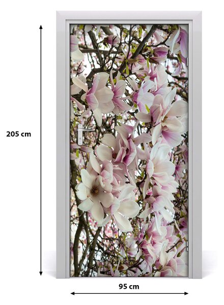 Fototapeta na dvere kvet magnólia 95x205 cm