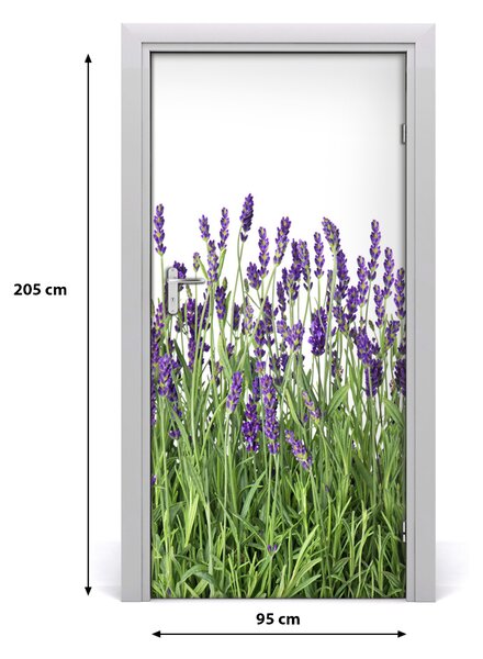 Fototapeta na dvere levanduľa polia 95x205 cm